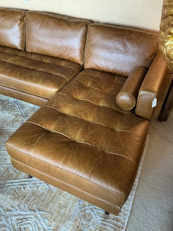 leather mod sectional