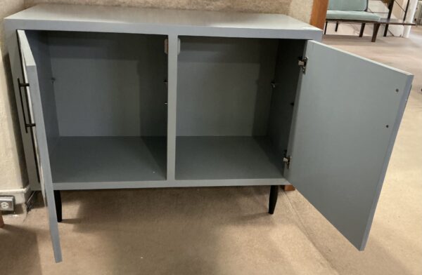 bone inlay hands, two door cabinet