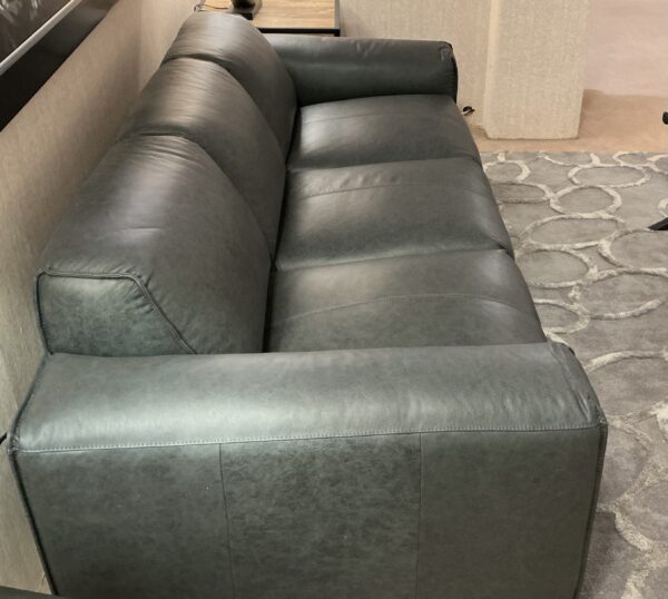 premium dark leather sofa