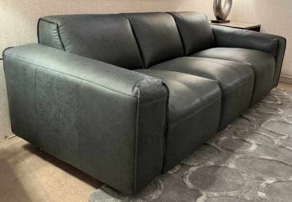 premium dark leather sofa