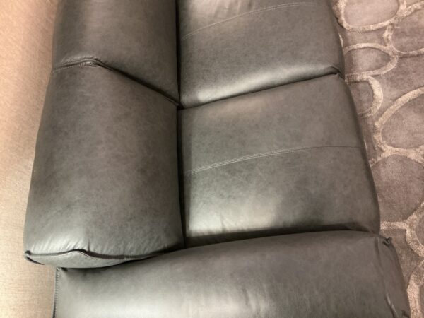 premium dark leather sofa