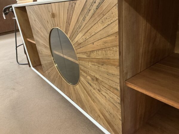 wood patterned front sideboard