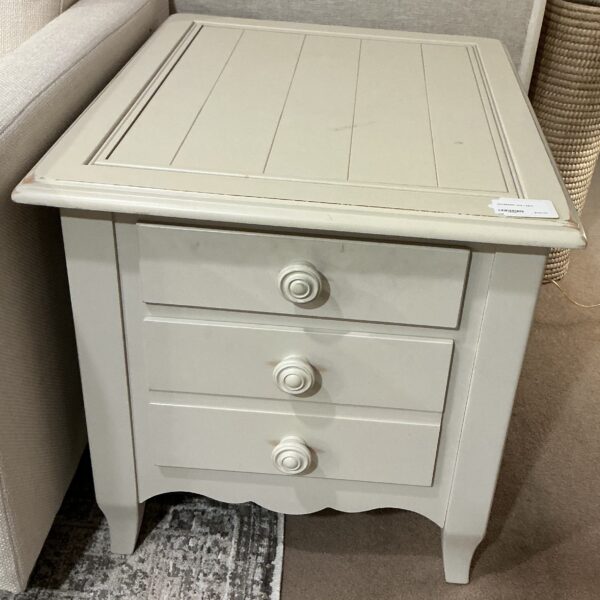 distressed side table
