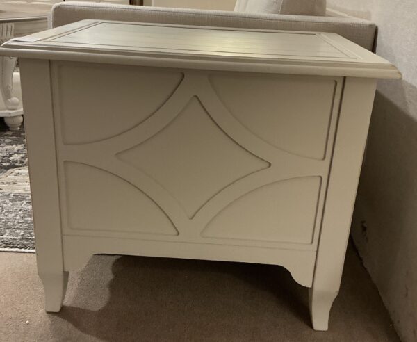 distressed side table