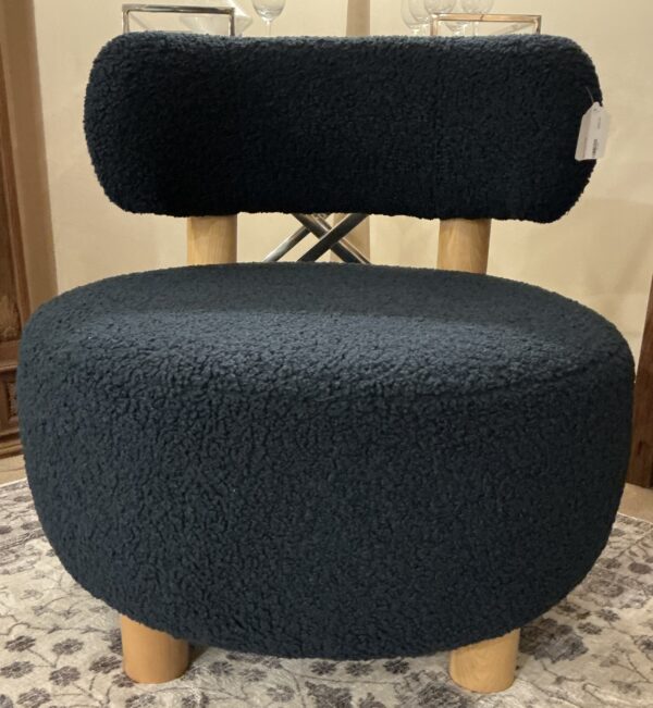 blue accent chair