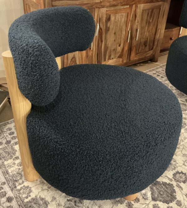blue accent chair