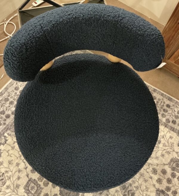 blue accent chair