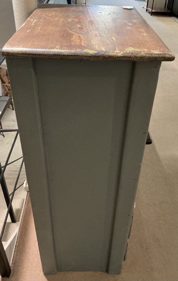 distressed wine cabinet