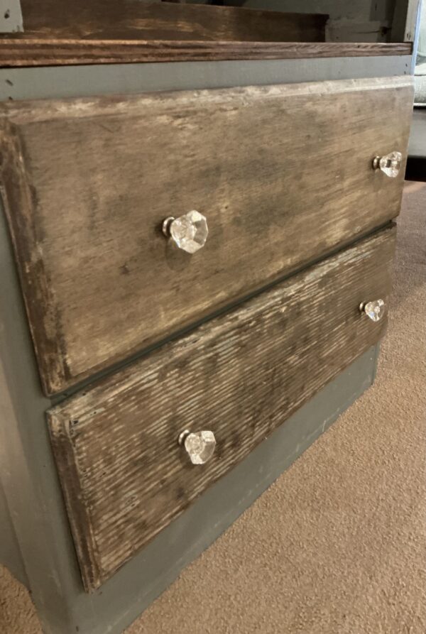 distressed wine cabinet