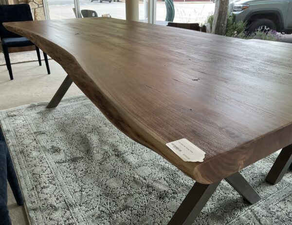 live edge 98” dining table