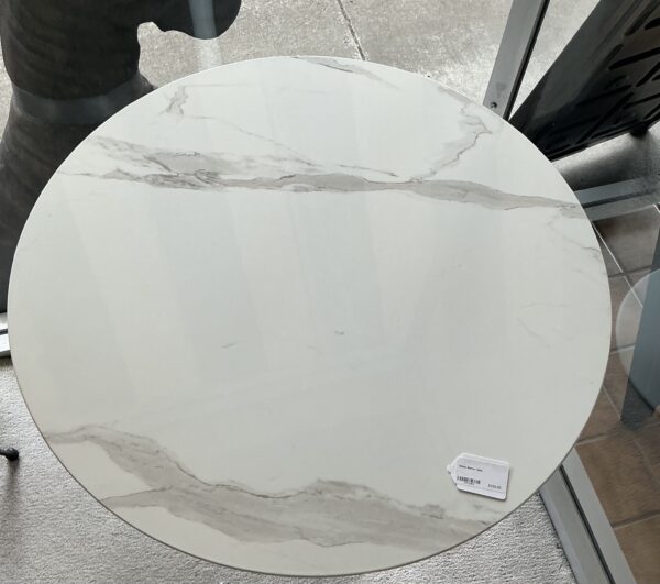 white bistro table