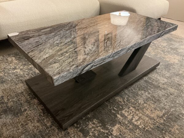 gry marble coffee table