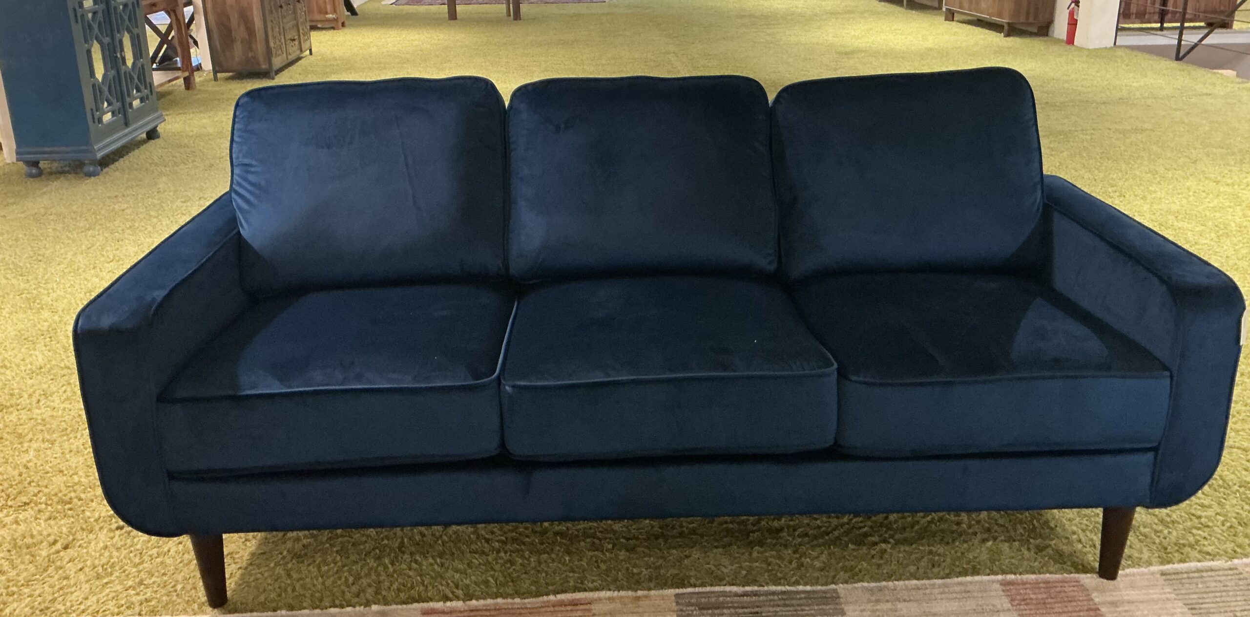 royal blue sofa
