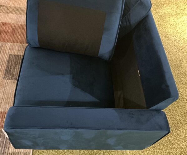 royal blue sofa