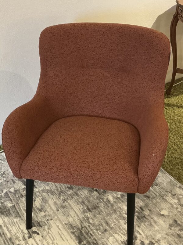 rust accent chair