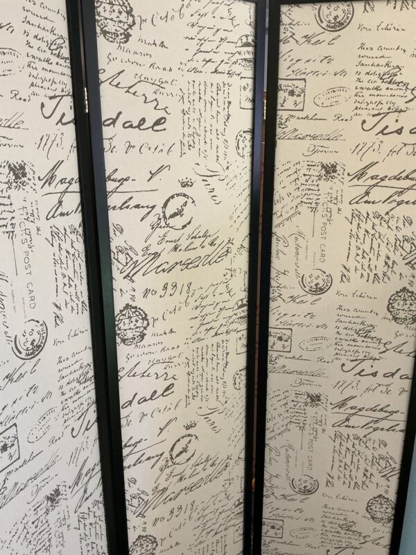french script room divider