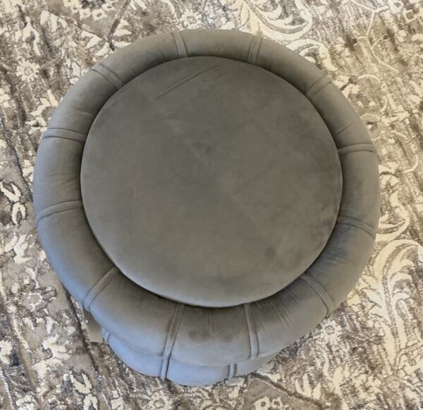 grey ottoman