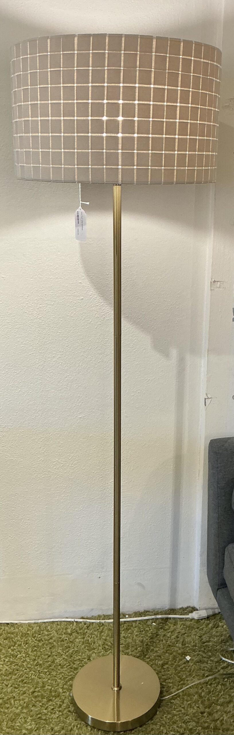 gold floor lamp