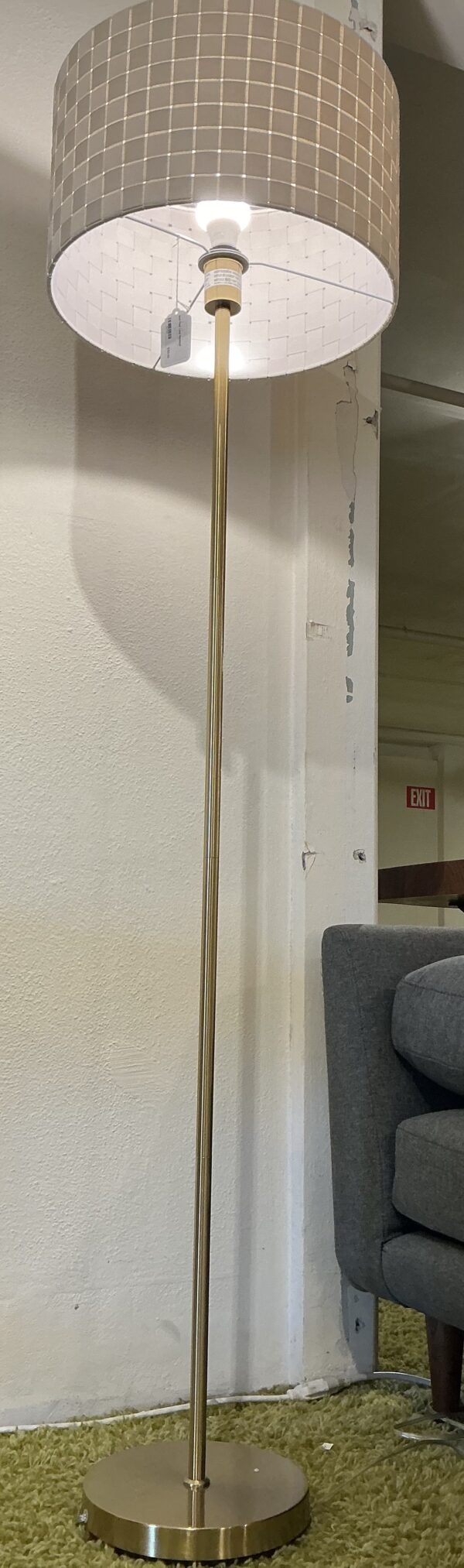 gold floor lamp