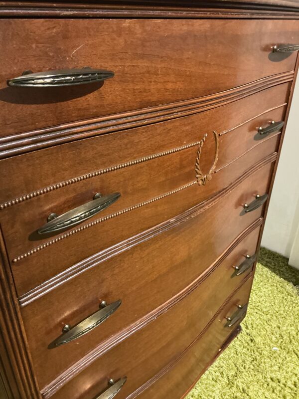 art deco highboy dresser