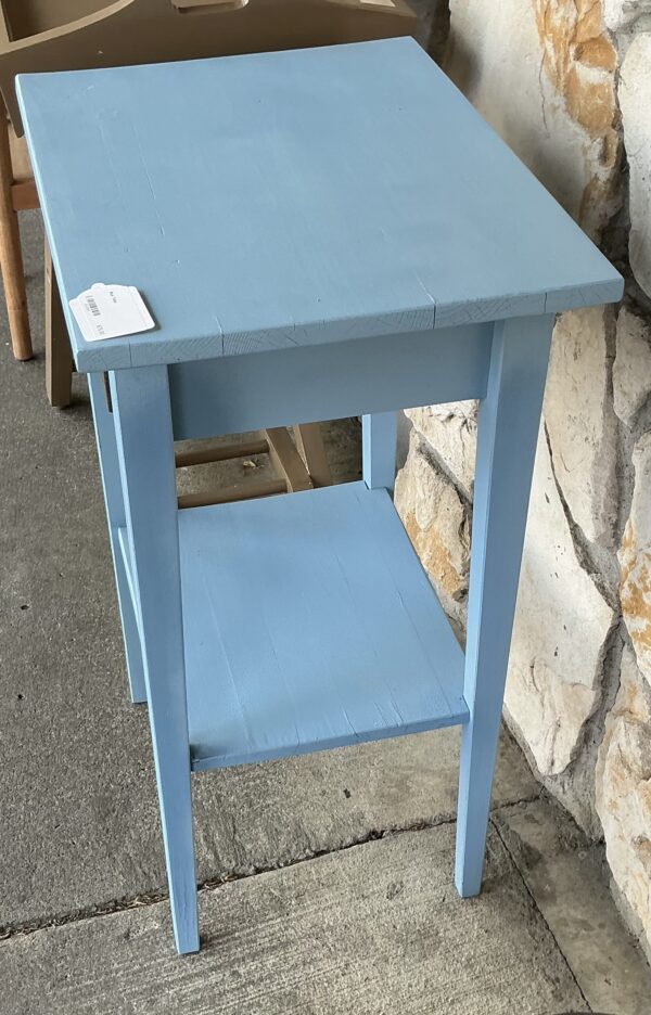 blue table