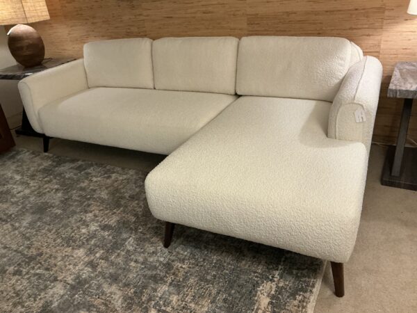 white chaise sectional