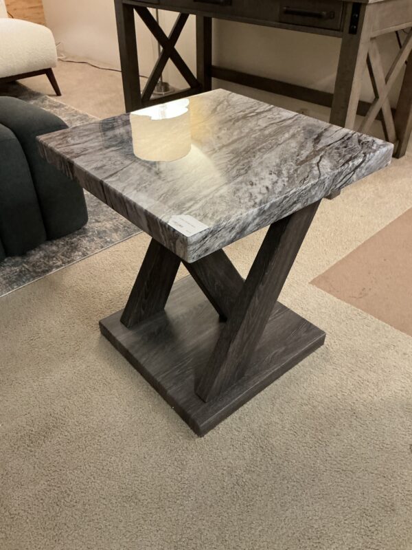 marble top end table