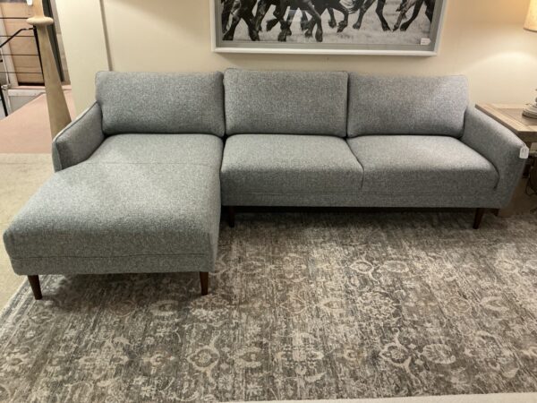 mod pebble grey laf chaise sectional