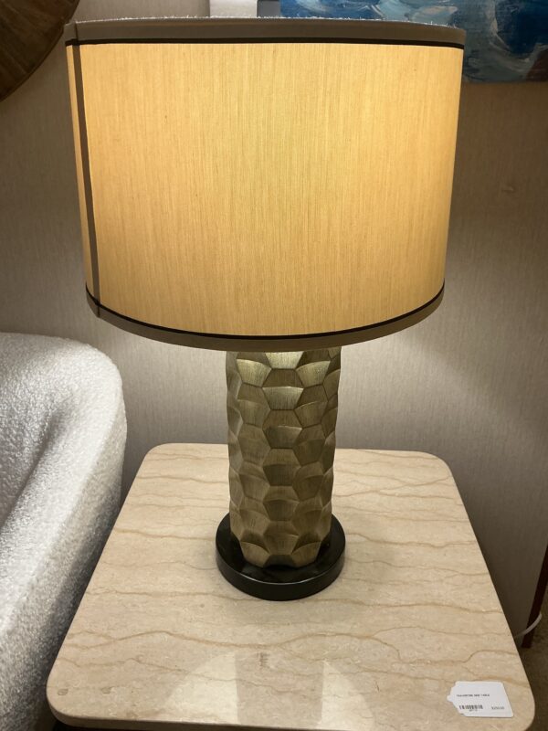 blk and gold table lamp