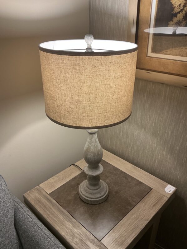 solid wood table lamp