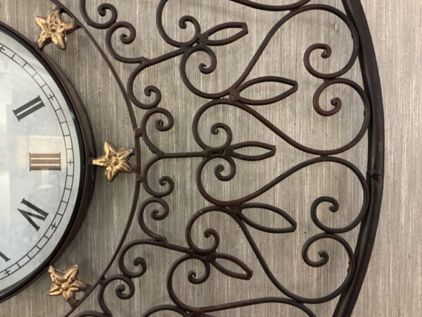 lg metal gold clock