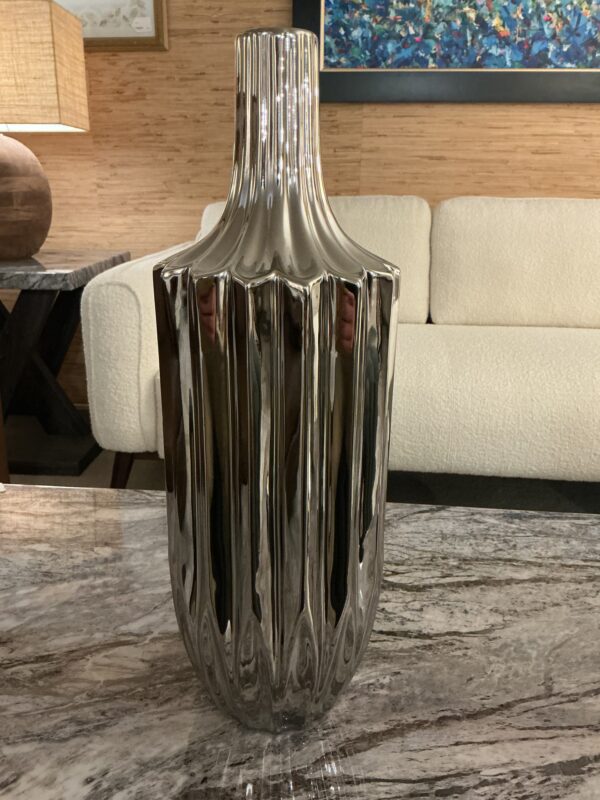 lg silver vase