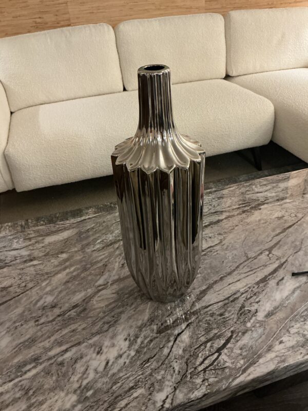 lg silver vase