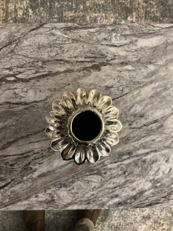 sm silver vase
