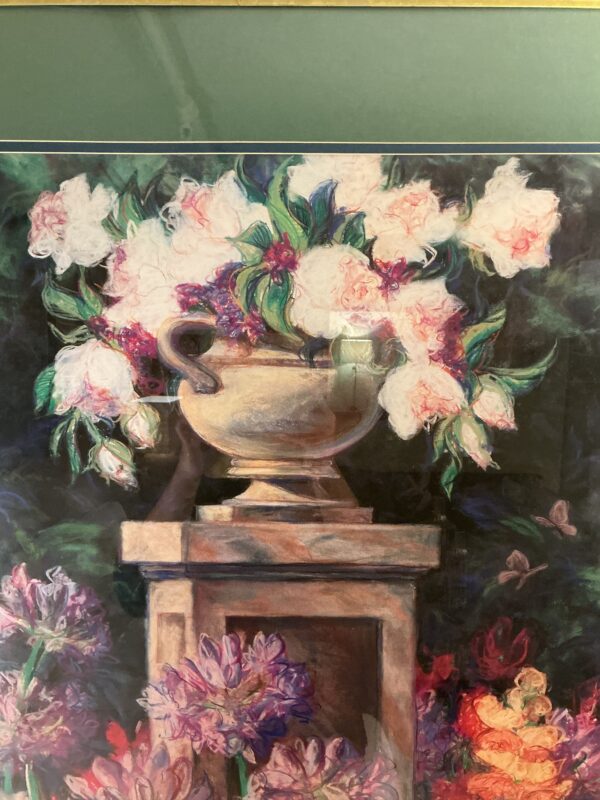 gold framed flower wall art