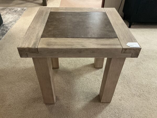 light wood square end table