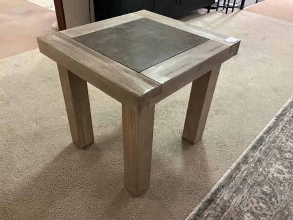 light wood square end table