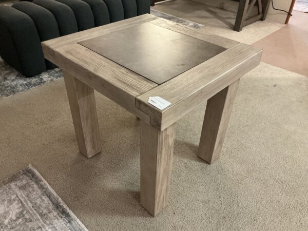 light wood square end table