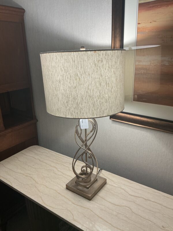 gold metal lamp