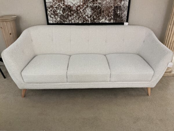 cream tweed bucket sofa