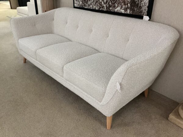 cream tweed bucket sofa