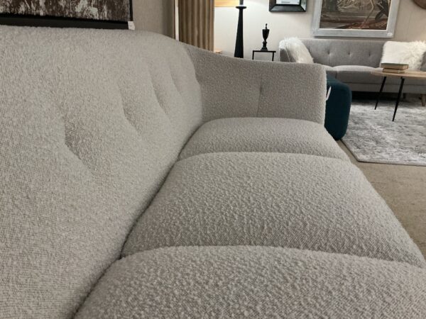 cream tweed bucket sofa