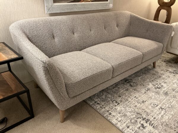 smoke gray bucket sofa