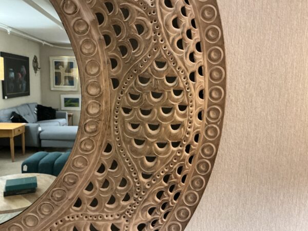lg brown metal mirror
