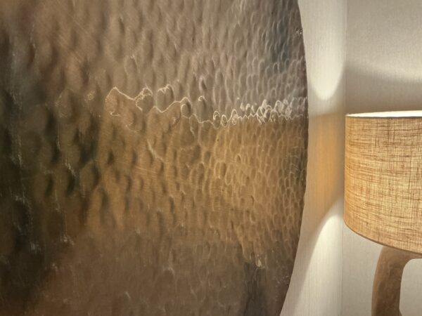 lg metal copper and brown wall decor