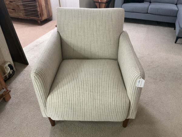 stripped accent chair