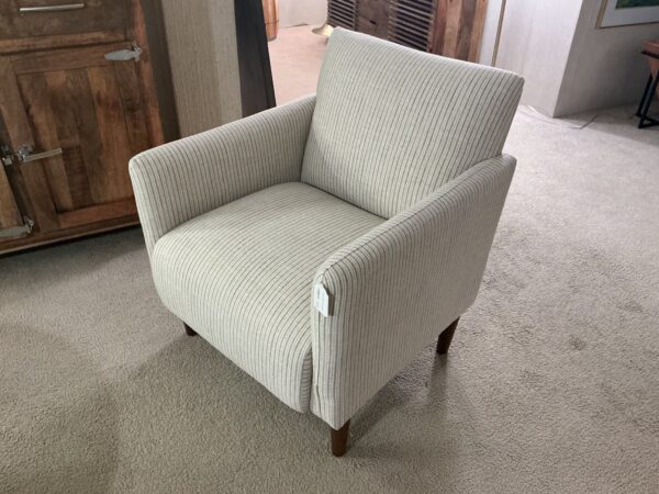 stripped accent chair