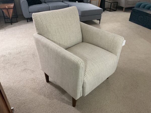 stripped accent chair