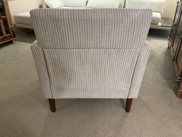 stripped accent chair
