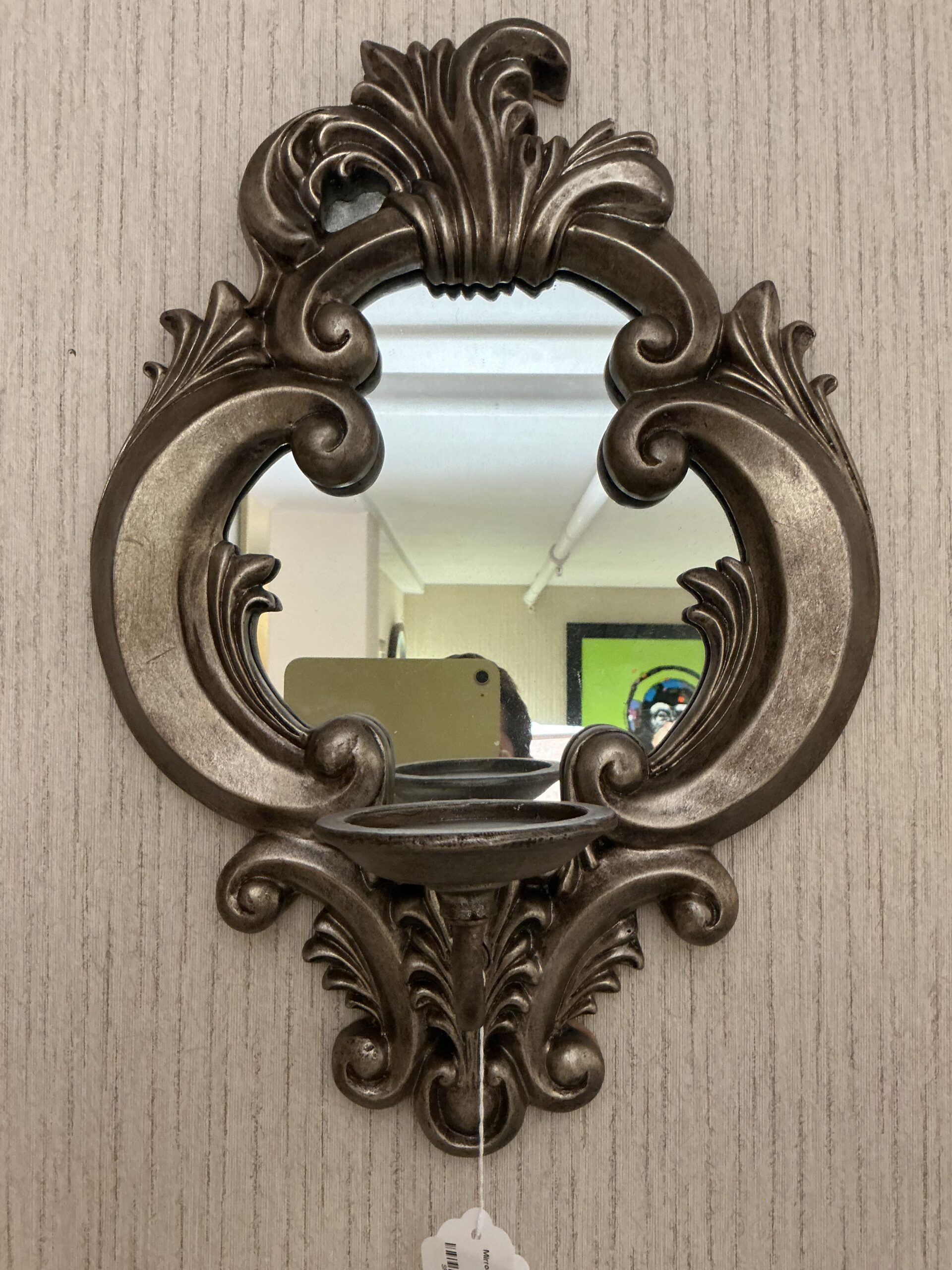 mirrored candle holder